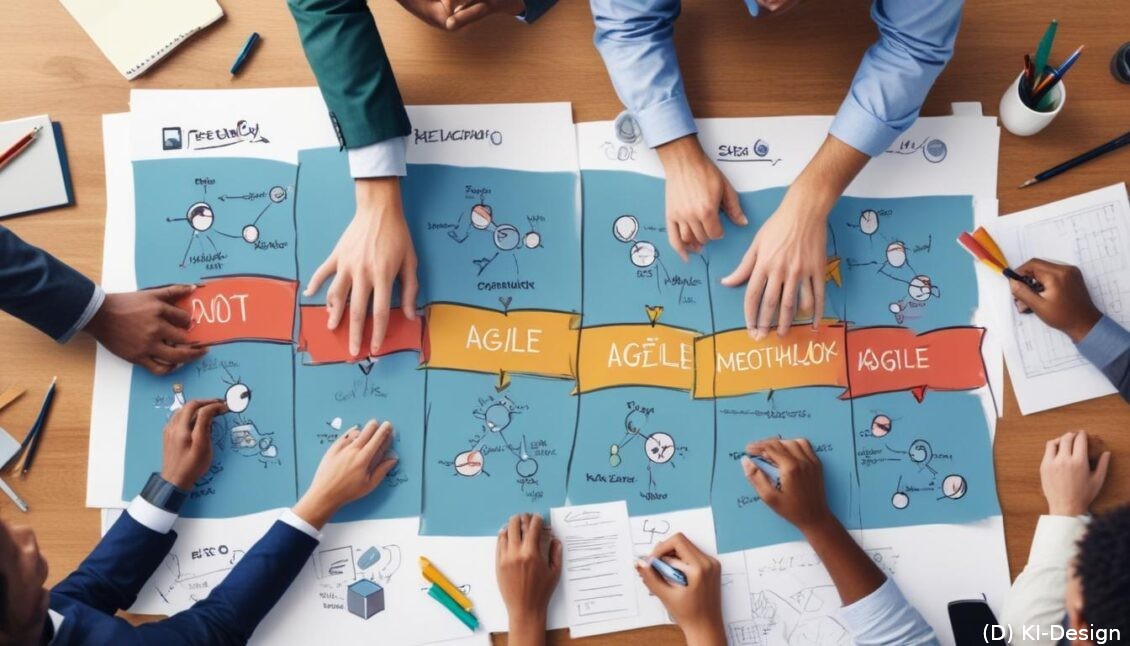 Agile Methoden: Flexibilität und Zusammenarbeit als Schlüssel zum Erfolg in einer dynamischen Welt.