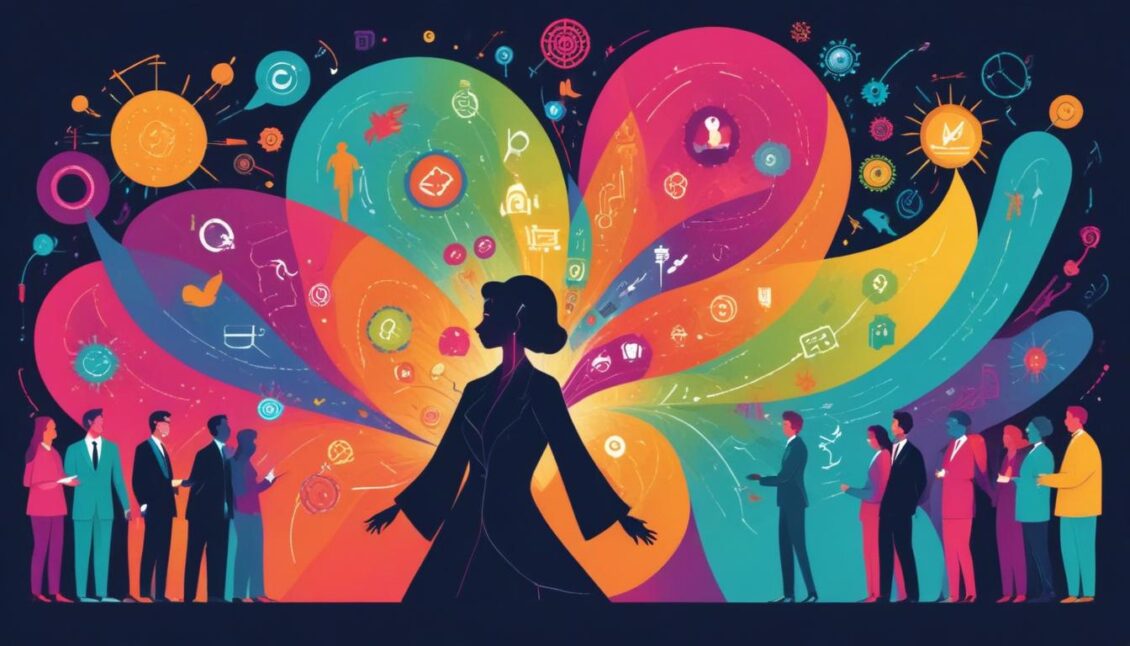 Erfolgreiches Change Management: Kommunikation und Gemeinschaft als Schlüssel zur inspirierenden Unternehmenskultur.